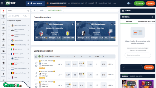 20Bet Casino Sport