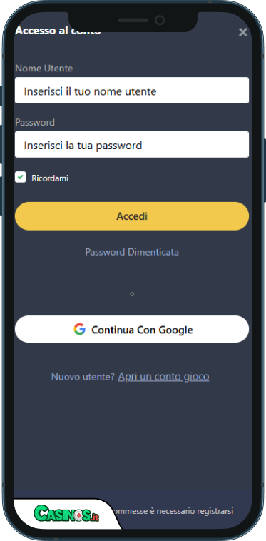24Slots Casino Accesso
