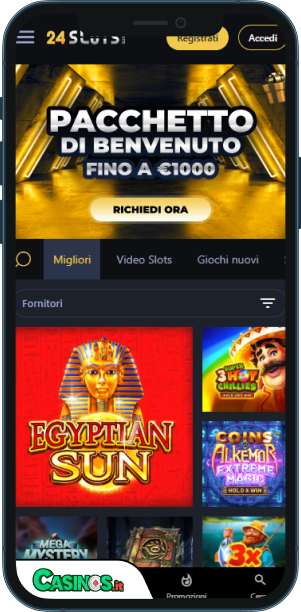 24Slots Casino app mobile