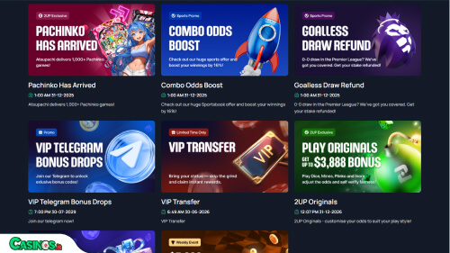 2UP Casino Bonus