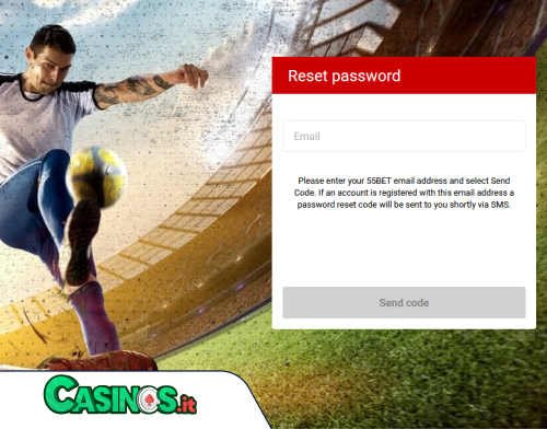 55Bet Casino problema di accesso