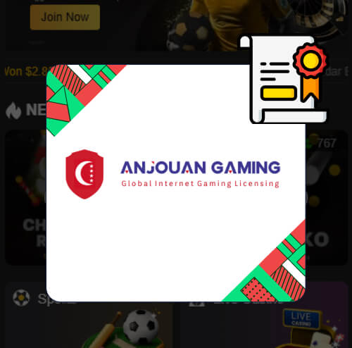 96.com Casino licenza