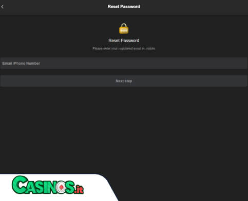 96.com Casino problema di accesso