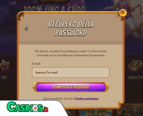 AbuKing Casino problema di accesso