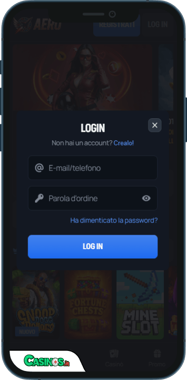 Aerobet Casino Accesso