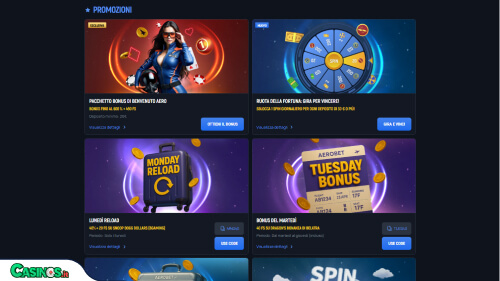 Aerobet Casino Bonus