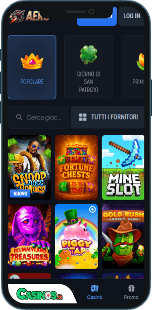 Aerobet Casino app mobile