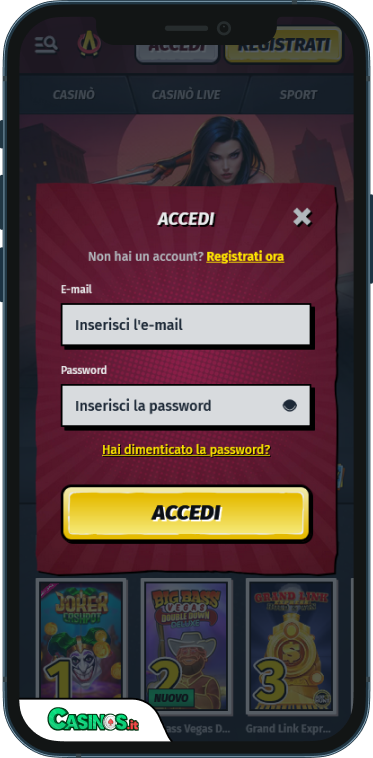 AllySpin Casino Accesso