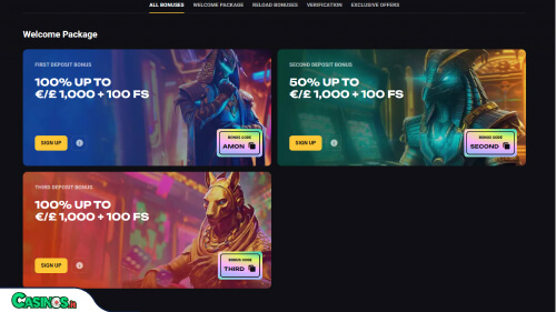 Amonbet Casino Bonus