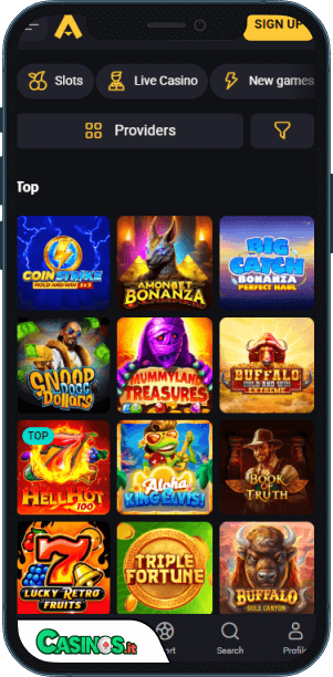 Amonbet Casino app mobile