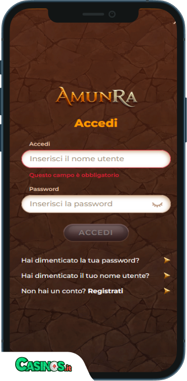 Amunra Casino Accesso