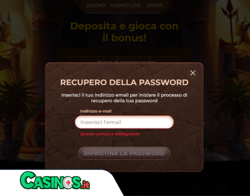 Amunra Casino problema di accesso