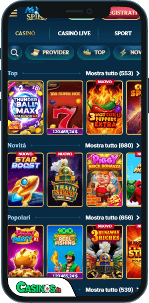AquaSpin Casino app mobile
