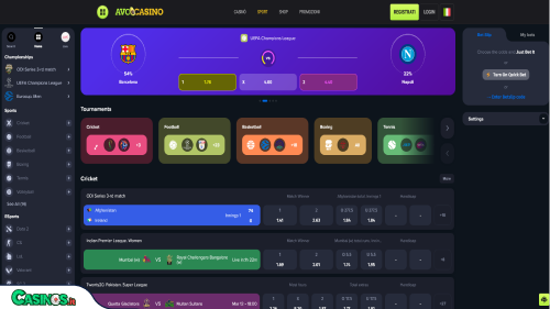 Avo Casino Sport