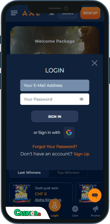 Axecasino Accesso