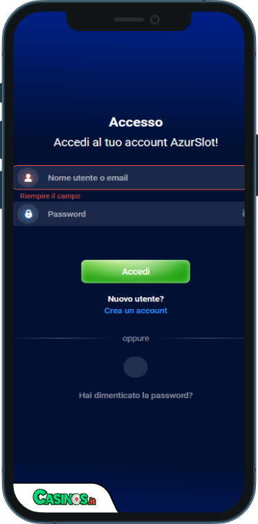 Azurslot Casino Accesso