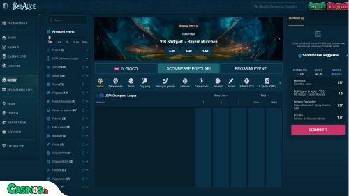 BetAlice Casino Sport