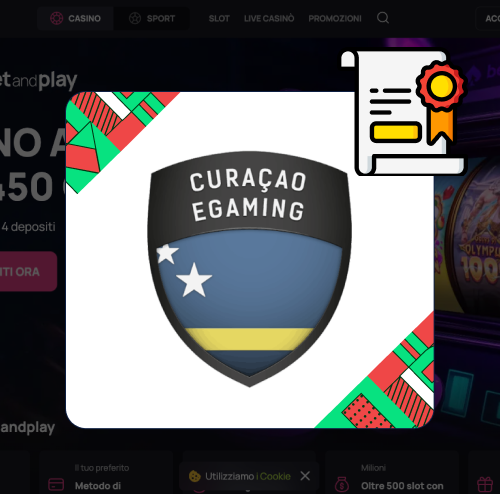 BetAndPlay Casino licenza