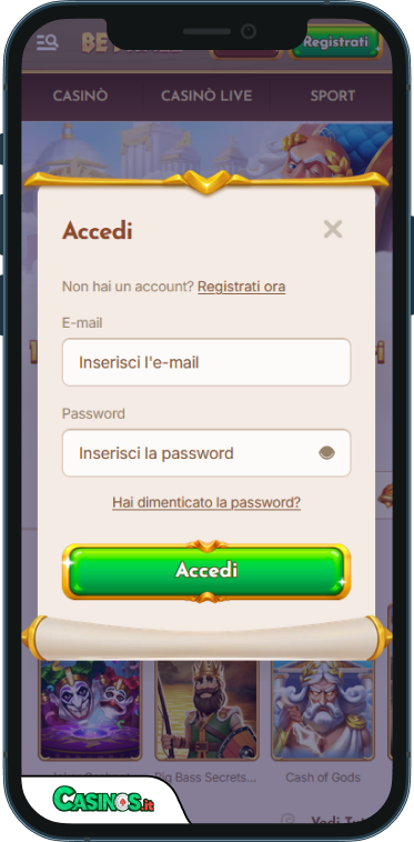 BetHall Casino Accesso
