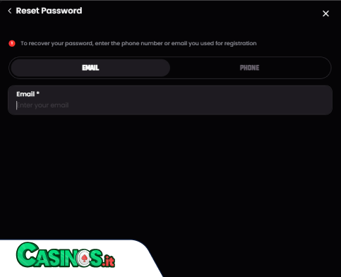 BetJordan Casino problema di accesso
