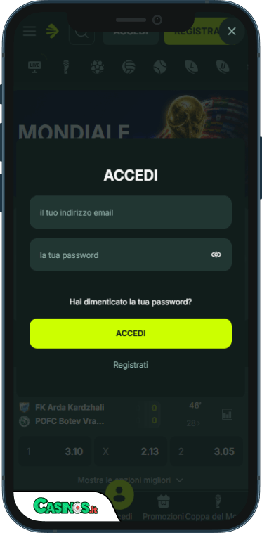 BetNjet Casino Accesso