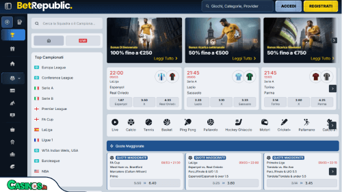 BetRepublic Casino Sport