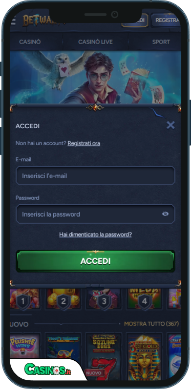 BetWarts Casino Accesso