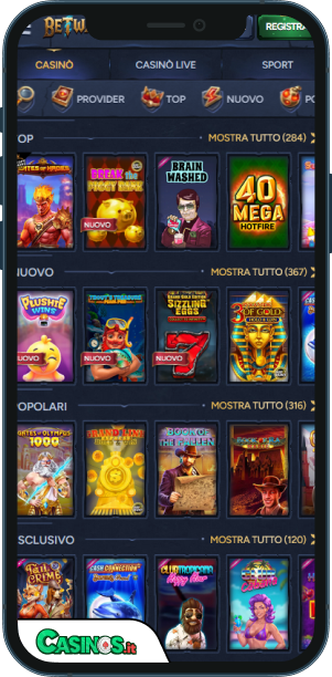 BetWarts Casino app mobile
