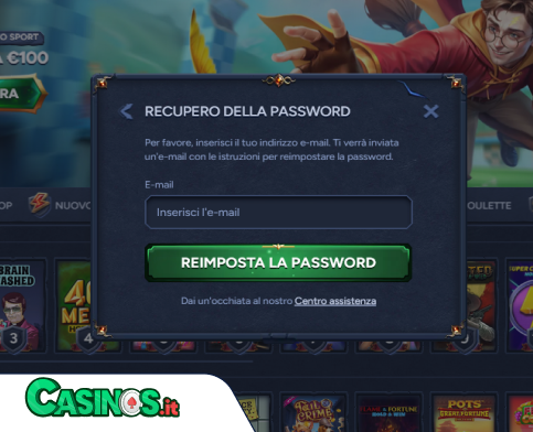 BetWarts Casino problema di accesso