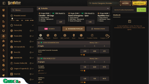 BetWest Casino Sport