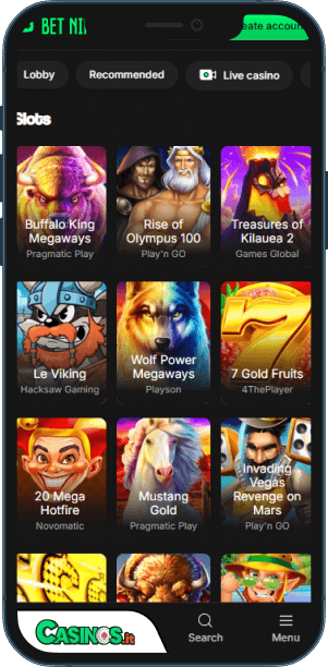 Betninja Casino app mobile
