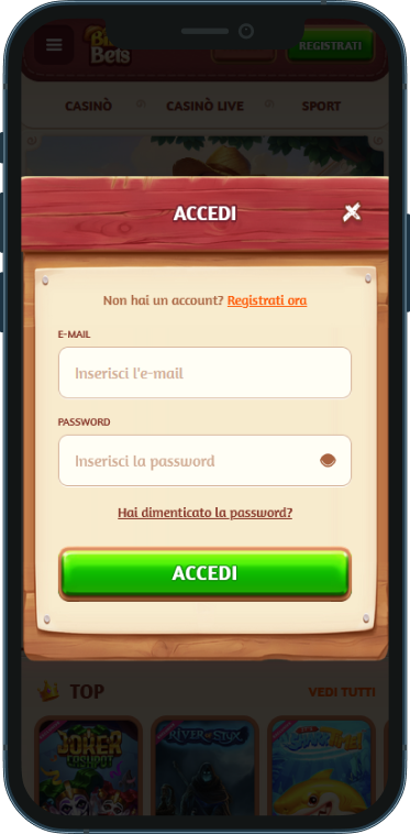 Billy Bets Casino Accesso