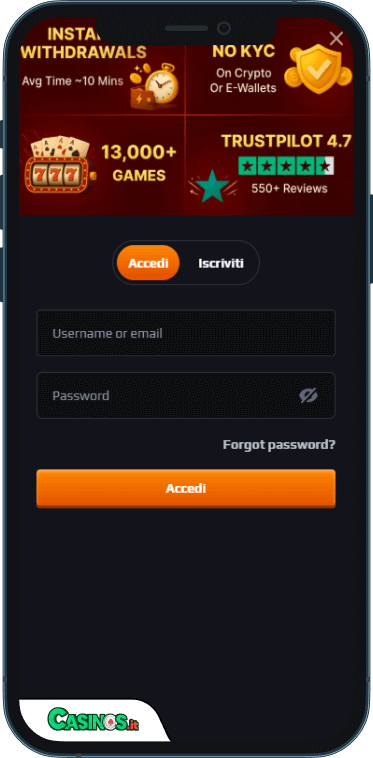 Blaze Spins Casino Accesso
