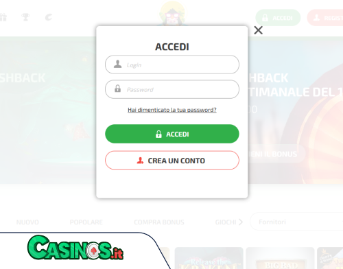 Problema di accesso a BoaBoa Casino
