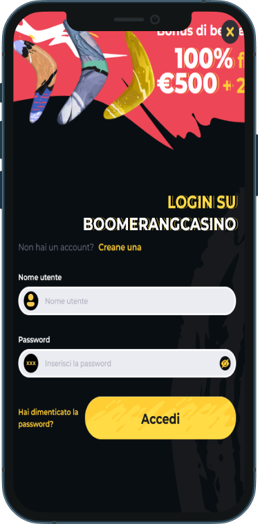 Boomerang Casino Accesso