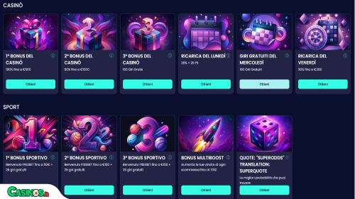 Booms Bet Casino Bonus
