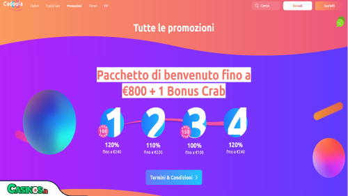 Cadoola Casino Bonus