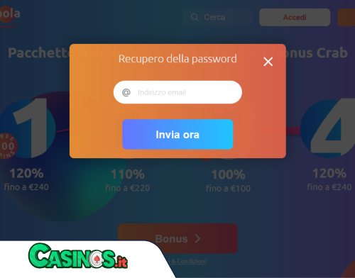 Problema di accesso al casinò Cadoola