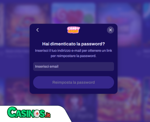 CandySpinz Casino problema di accesso