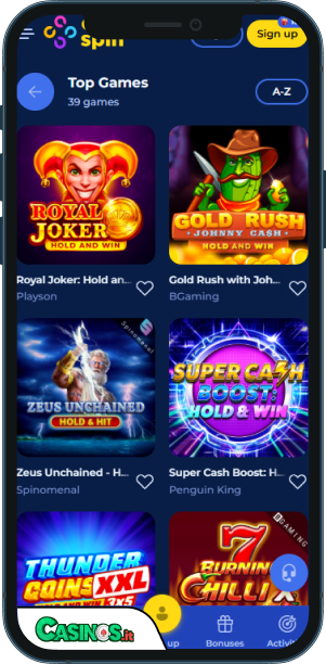 Carlospin Casino app mobile