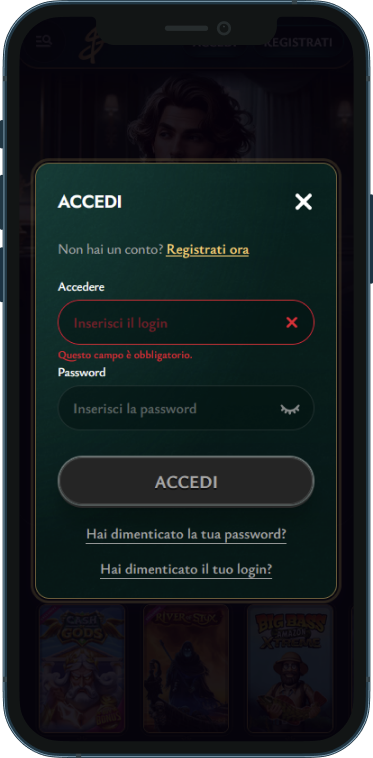 Cashed Casino Accesso