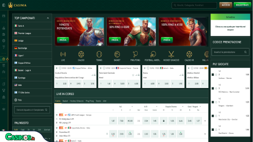 Casinia Casino Sport