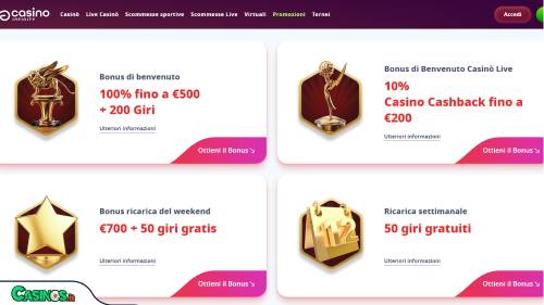 Casino Infinity Bonus
