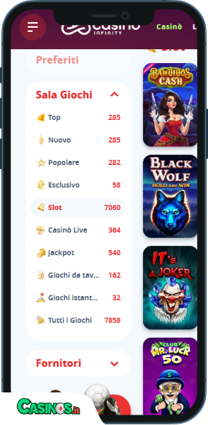 Casino Infinity app mobile