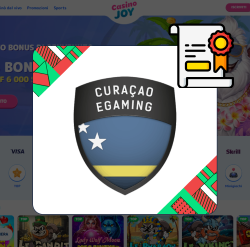 CasinoJoy Casino licenza