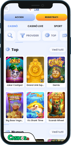 CasinoLab app mobile