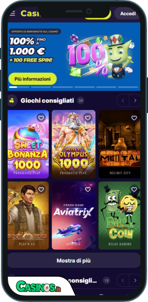 Casinoin Casino app mobile