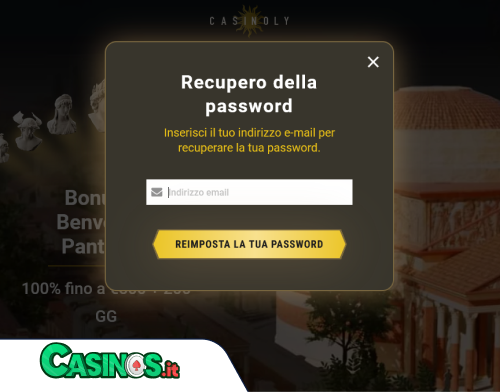 Casinoly Casino problema di accesso