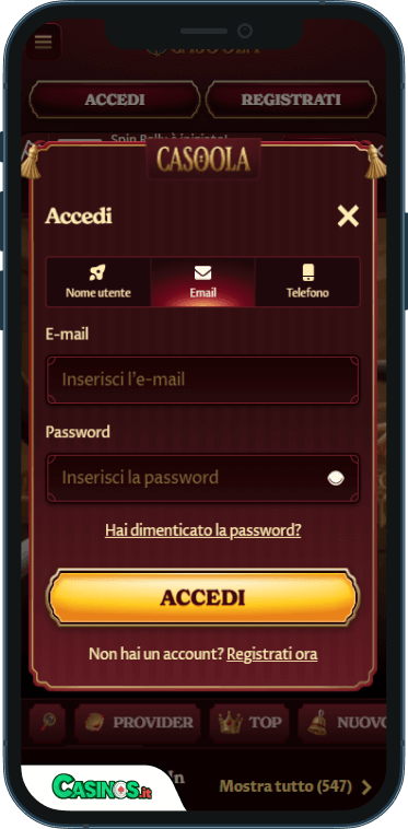 Casoola Casino Accesso