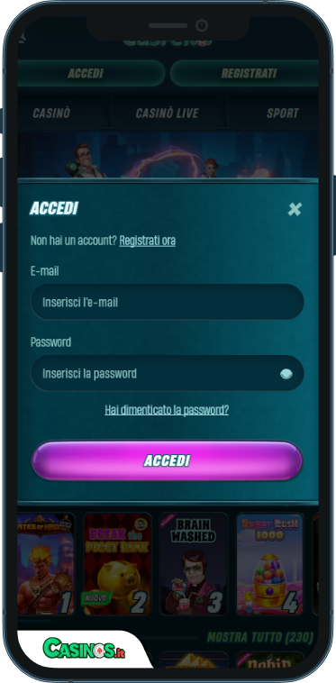 Caspero Casino Accesso